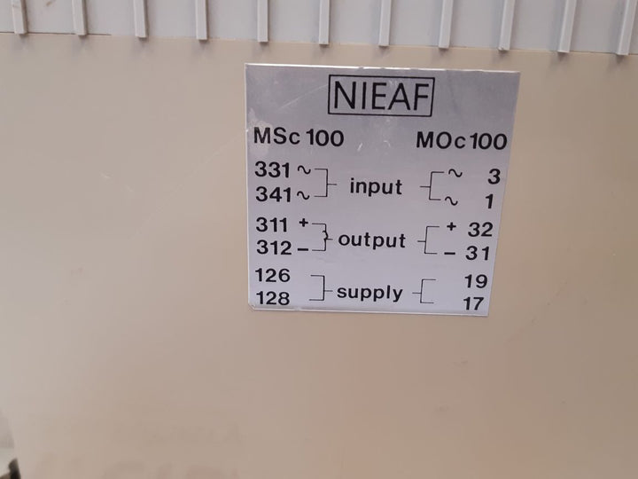 Nieaf Moc100/12 Current Transducer 60 Hz