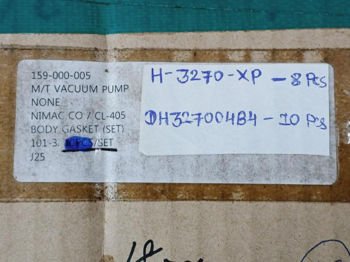 Nimac Dh327004B4 M/T Vacuum Pump Body Gasket H-3270-xp 159-000-005