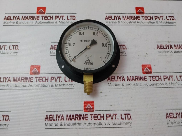Nisshin 0-1 Kgf/Cm2 Pressure Gauge