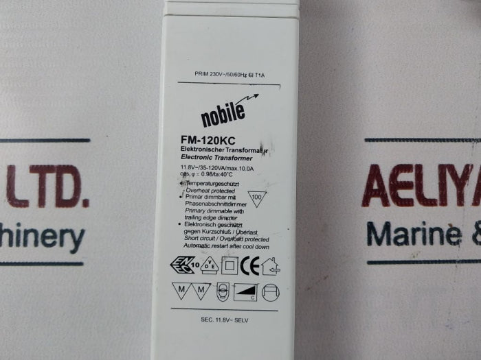 Nobile Fm-120Kc Electronic Transformer 230V~ 50/60Hz