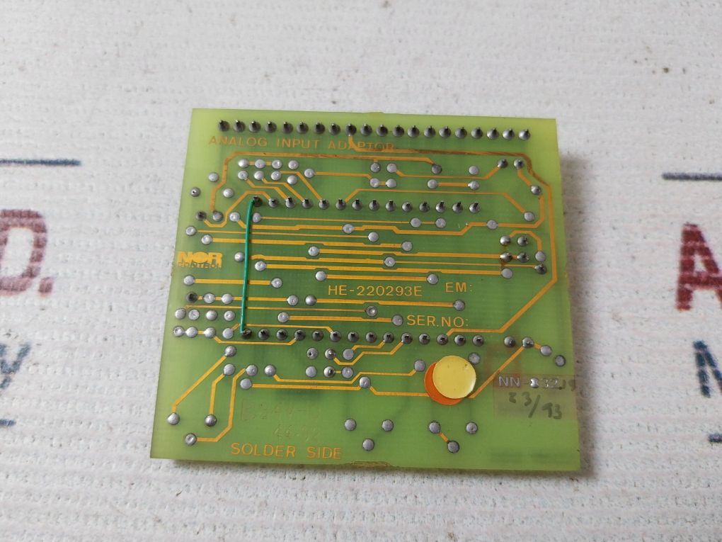 Nor Control He-220293e Analog Input Adaptor Nn-832.19