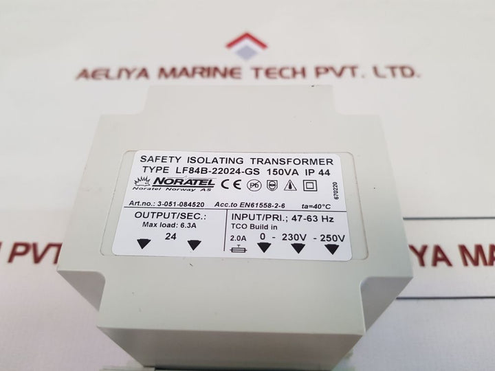 Noratel Lf84B-22024-gs Safety Isolating Transformer