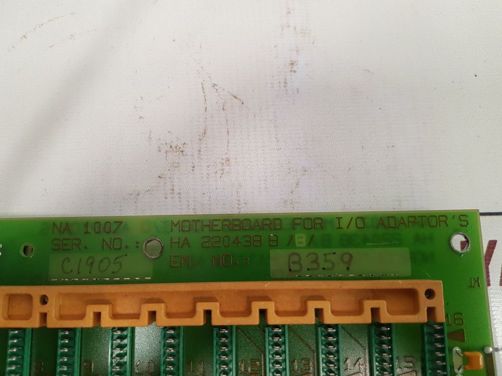 Norcontrol Na 1007 Motherboard For I/O Adaptor Ha 220438 B/B