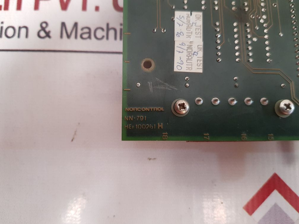 Norcontrol her 100261h i/o processor card nn-791