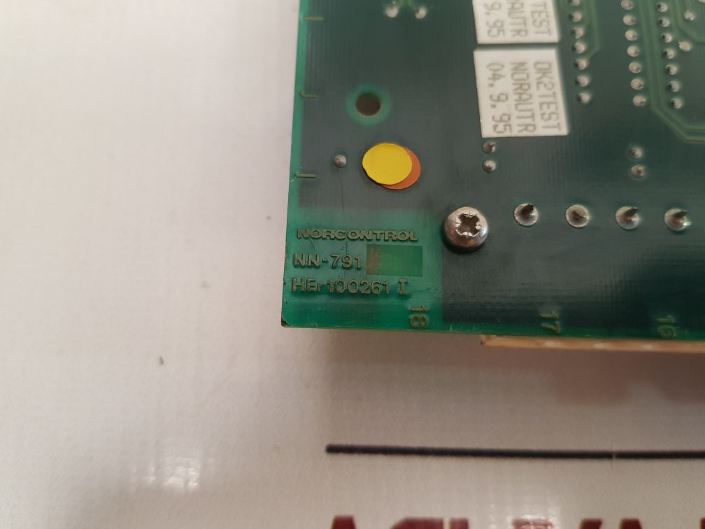Nor Control Nn-791 I/O Processor Card Her 100261 I