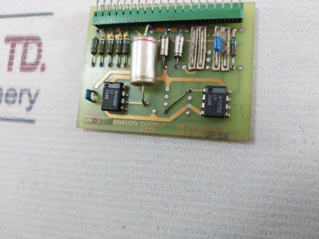 Norcontrol Nn-803.4 220265 B Analog Output Board