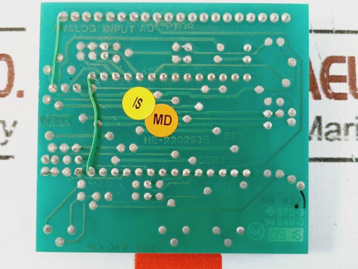 Norcontrol Nn-832.1 Analog Input Adaptor Pcb He-220293E 94V-0