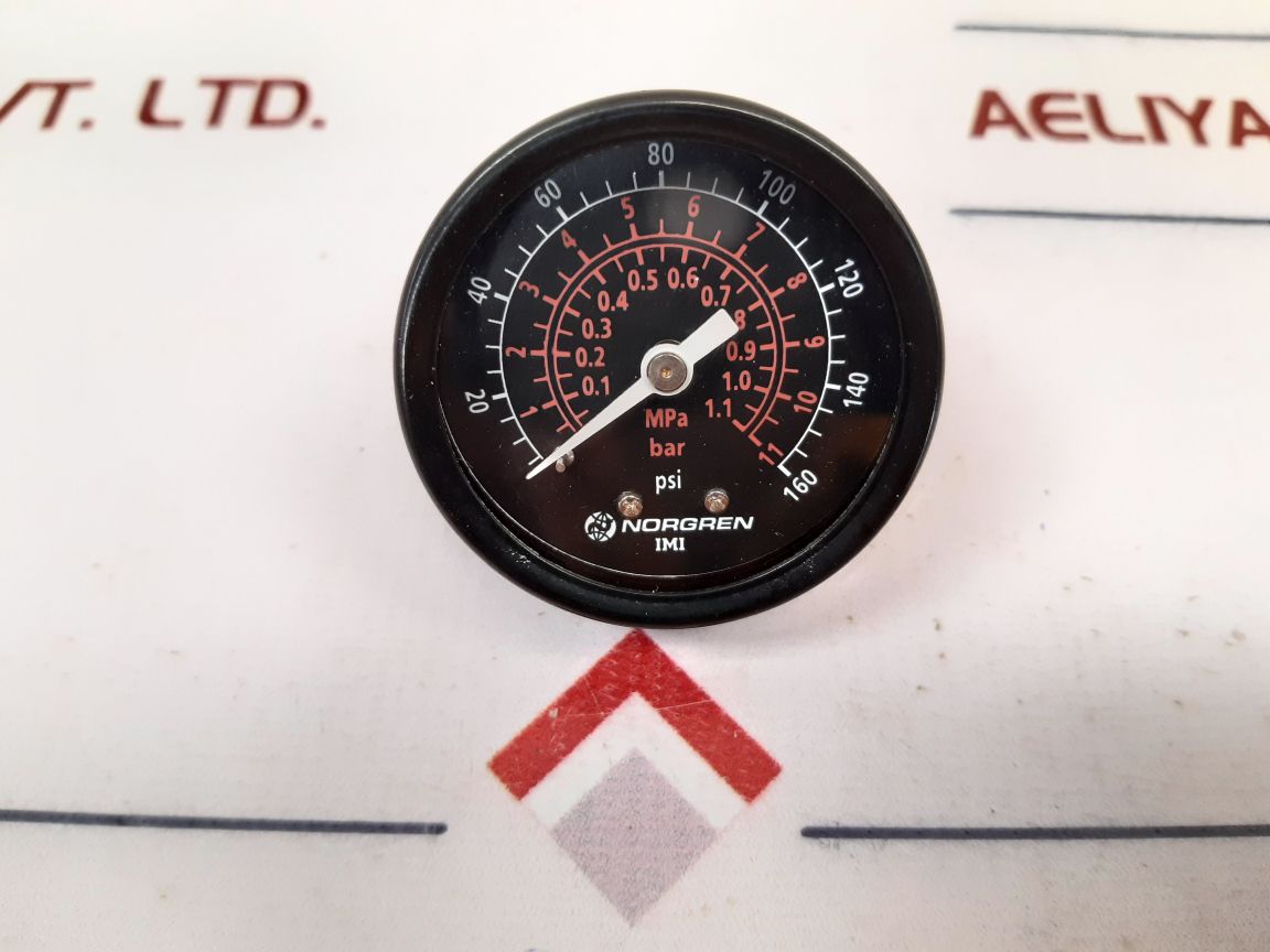 Norgren 18-013-209 Pressure Gauge 0 To 160 Psi