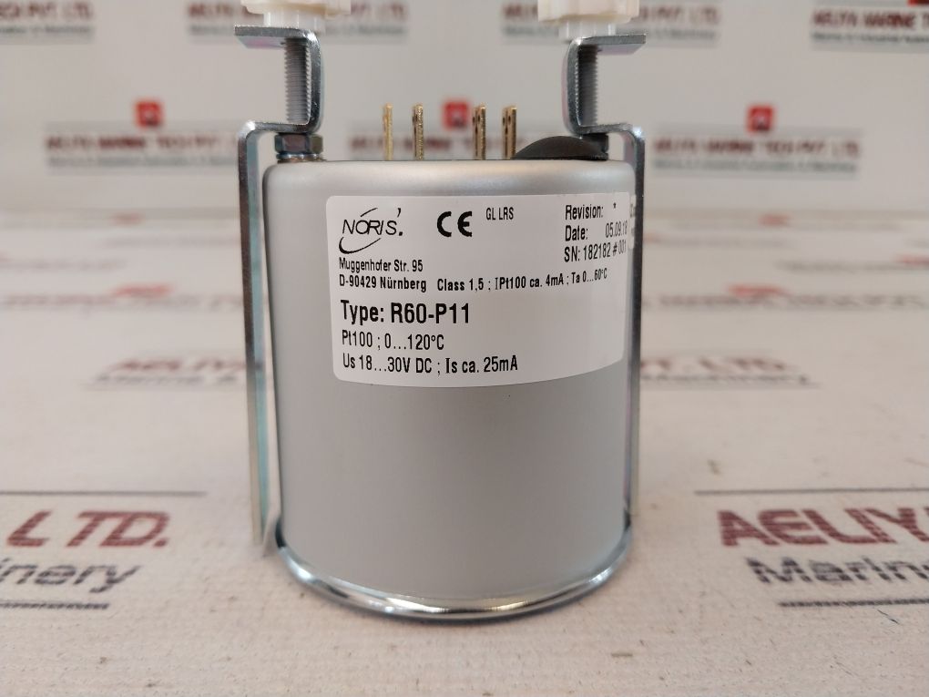 Noris Tachometerwerk R60-p11 Electronic Temperature Gauge 0-120°C Pt100