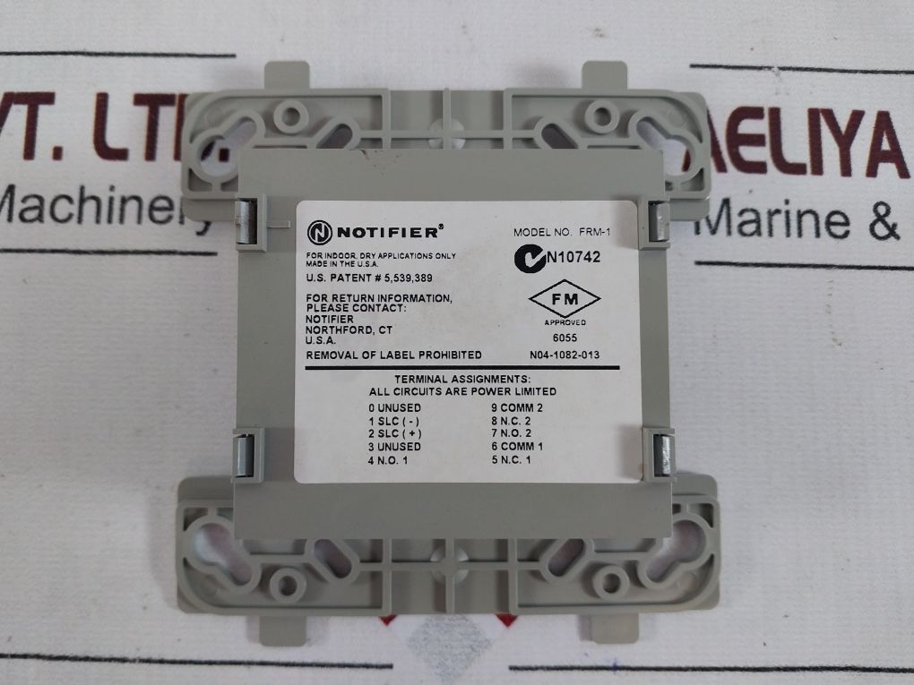 Notifier Frm-1 Relay Control Module 6.5 Ma 32°F To 120°F 15 To 32 Vdc