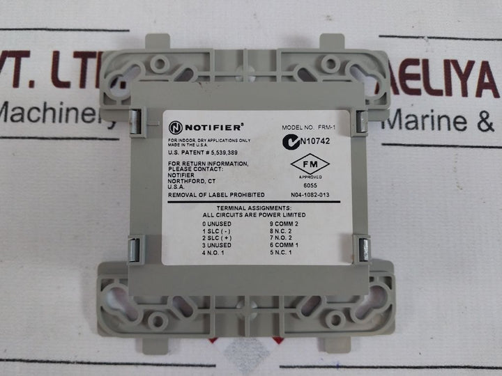 Notifier Frm-1 Relay Control Module 6.5 Ma 32°F To 120°F 15 To 32 Vdc