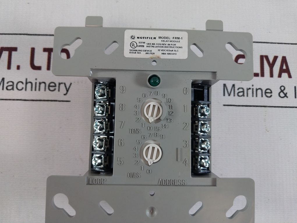 Notifier Frm-1 Relay Control Module 6.5 Ma 32°F To 120°F 15 To 32 Vdc