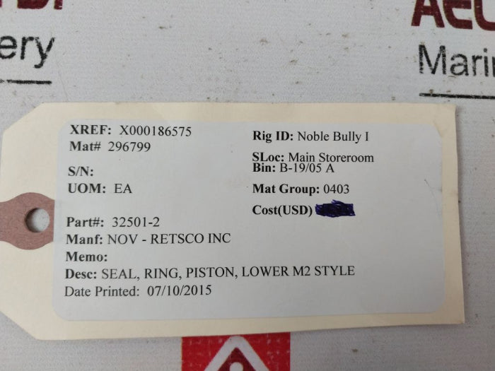 Nov-retsco 32501-2 Piston Seal Ring