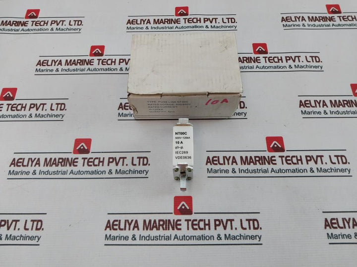 Nt00C Hrc Fuse Link 10A 500V~ 120Ka