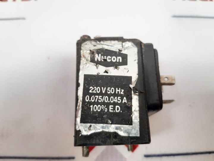 Nucon 0.075/0.045A Solenoid Coil