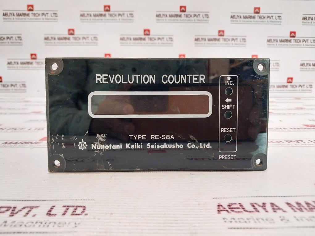 Nunotani Keiki Re-s8A Electric Propeller Shaft Revolution Indicator Counter