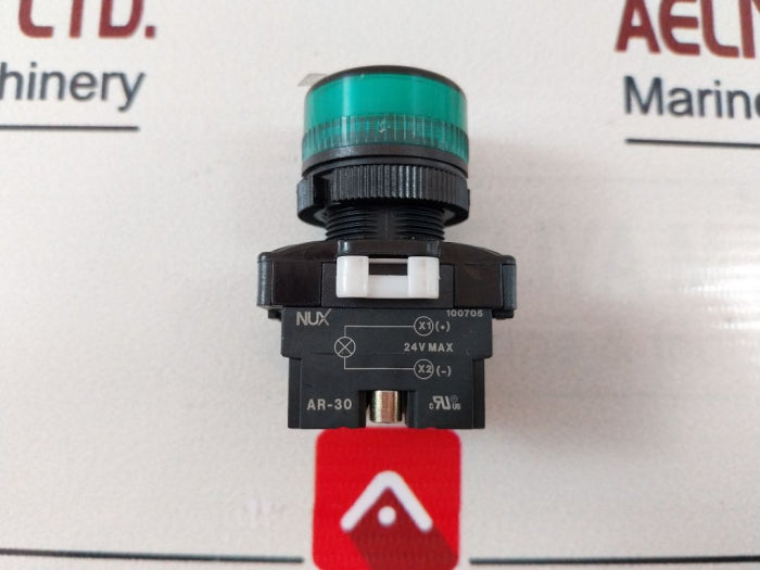 Nux Ar-30 Green Push Button Switch Pilot Lamp 600756
