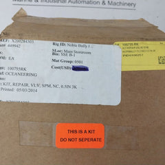 Oceaneering 100755-rk Kit Repair Valve Spm Normally-closed 0.5 In 3K