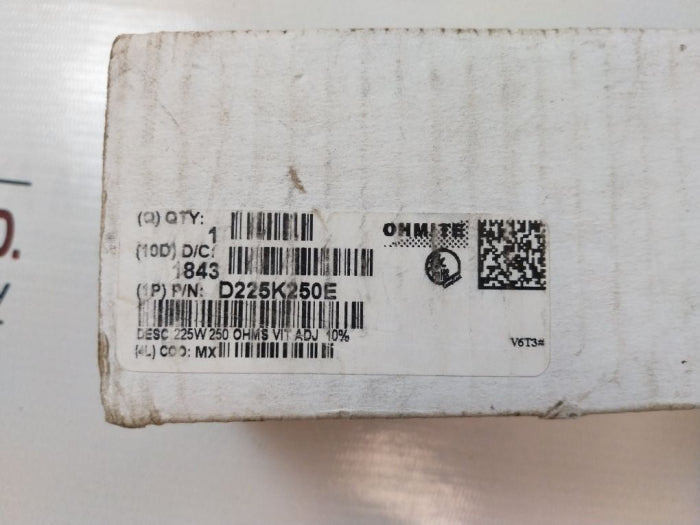 Ohmite D225K250E Wirewound Resistor