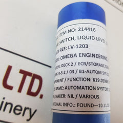 Omega Lv-1203 Liquid Level Switch 9539