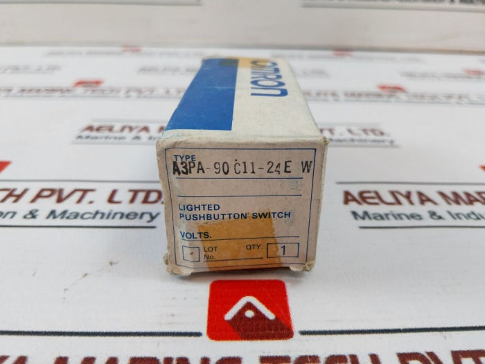 Omron A3Pa-703 Lighted Pushbutton Switch 5A 125-250Vac