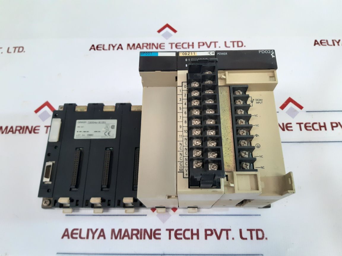 Omron Sp001,Od211,Pd024 Module With Base Unit C200Hw-bi051