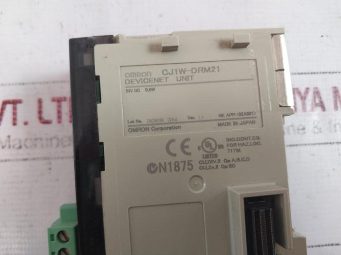 Omron CJ1G-CPU44H,CJ1W-SCU41-V1,CJ1W-DRM21,CJ1W-OD231,CJ1W-ID231,CJ1W-ID211 Programmable Controller Rack
