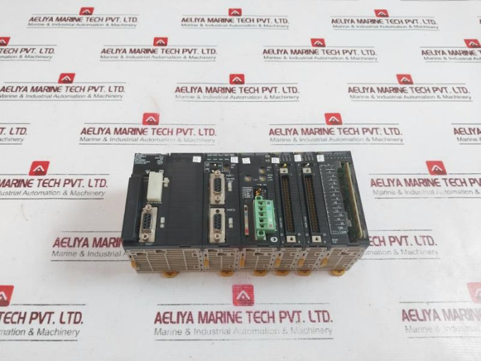 Omron CJ1G-CPU44H,CJ1W-SCU41-V1,CJ1W-DRM21,CJ1W-OD231,CJ1W-ID231,CJ1W-ID211 Programmable Controller Rack
