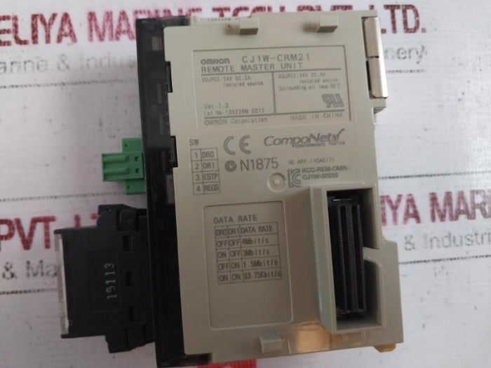 Omron Cj1W-crm21 Componet Remote Master Unit Dc24V 5A Isolated Source