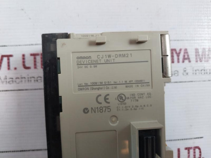 Omron Cj1W-drm21 Devicenet Unit Plc Module 24V Dc 0.5W