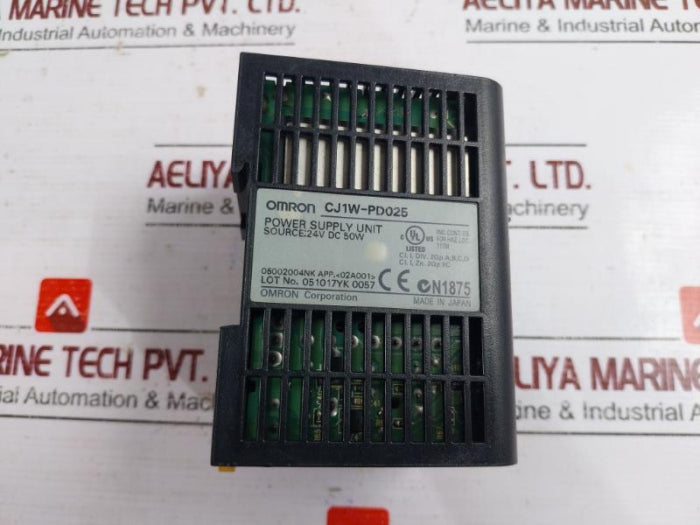 Omron Cj1W-pd025 Power Supply Unit 24Vdc 50W Class I Div 2