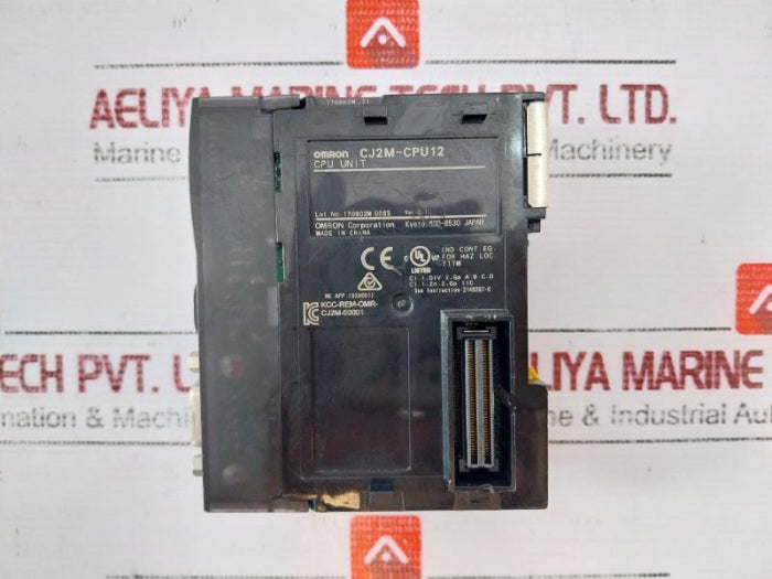 Omron Cj2M-cpu12 Cj-series Sysmac Programmable Controller Cpu Unit, 2260694-2A