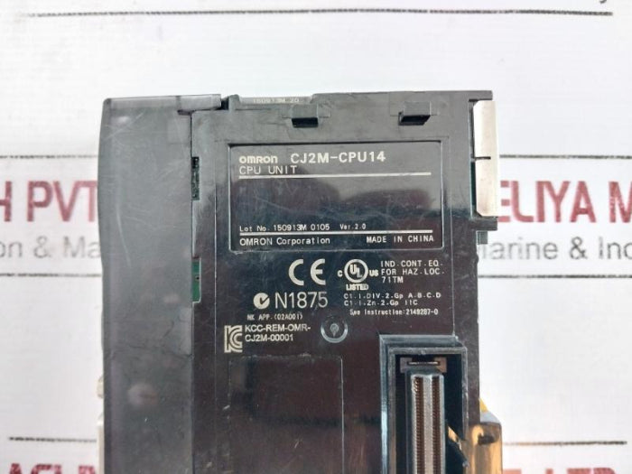 Omron Cj2M-cpu14 Cpu Unit Ver 2