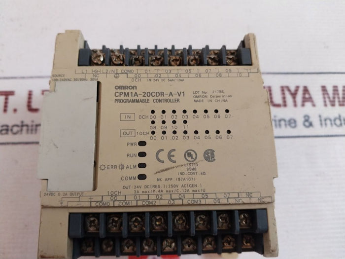 Omron Cpm1A-20Cdr-a-v1 Programmable Controller 24Vdc