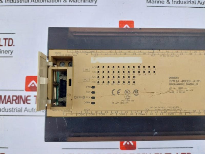 Omron Cpm1A-40Cdr-a-v1 Programmable Controller 24V Dc 0.3A 50/60Hz 100-240Vac