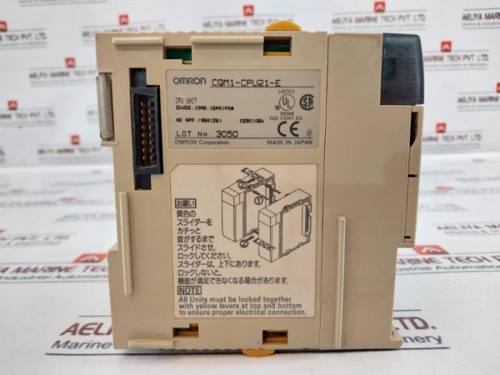 Omron Cqm1-cpu21-e Cpu Unit Programmable Controller 24Vdc 10Ma 16 Points