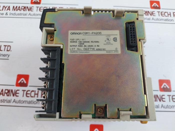 Omron Cqm1-pa206 Plc Power Supply Unit 100-240Vac,50/60Hz,120Va