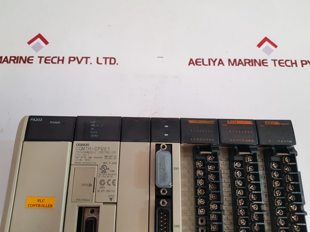 Omron Pa203,Cqm1H-cpu51,Mab42,Id212 Module Rack