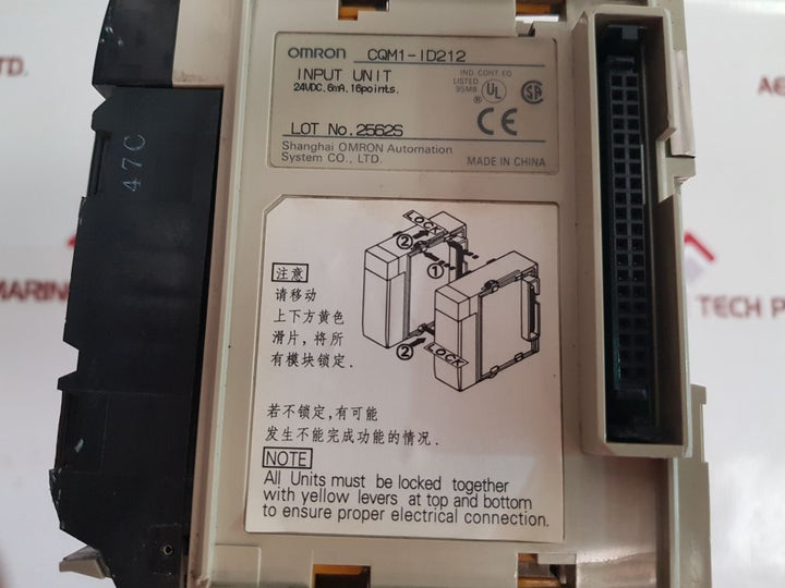 Omron Pa203,Cqm1H-cpu51,Mab42,Id212 Module Rack