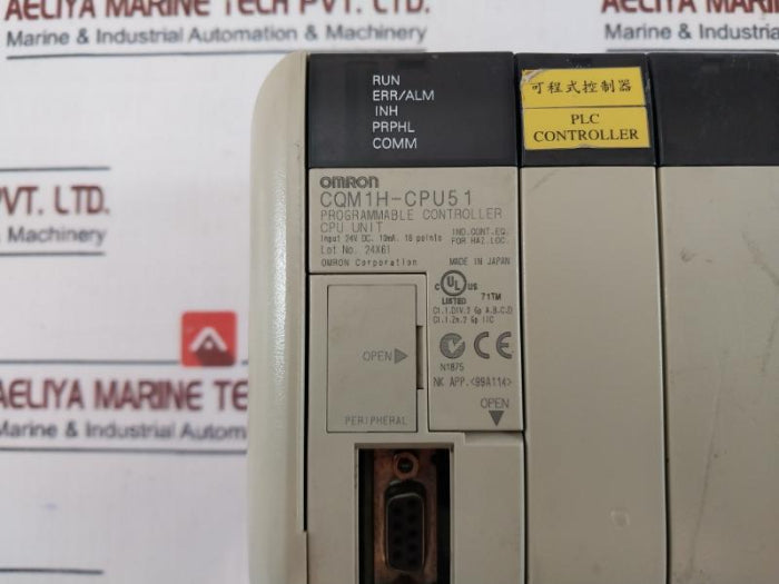 Omron Cqm1H-cpu51 Programmable Controller Cpu Unit 24V Dc