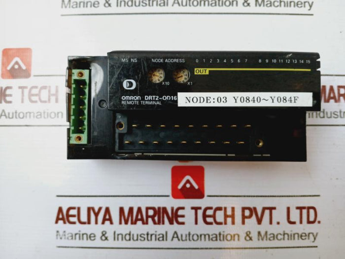 Omron Drt2-od16 Remote I/O Terminal Basic Unit, 24V Dc, 0.5A/Point,T4A
