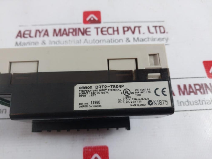 Omron Drt2-ts04P Temperature Input Terminal 24V Dc Rtd