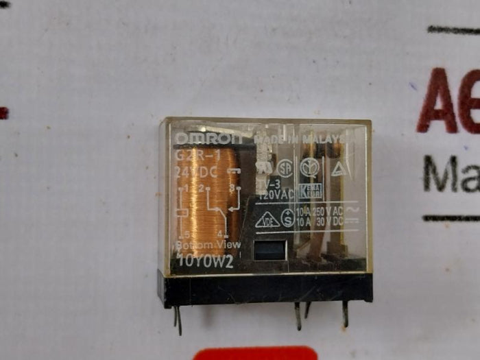 Omron G2R-1 Power Relay 24VDC TV-3 120VAC 250VAC 10A 30VDC