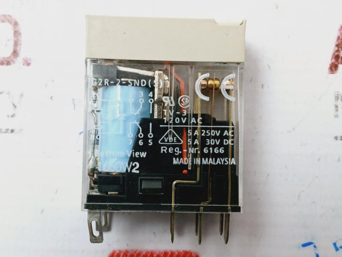 Omron G2R-2-snd(S) Switching Relay 24V Dc 120V Ac