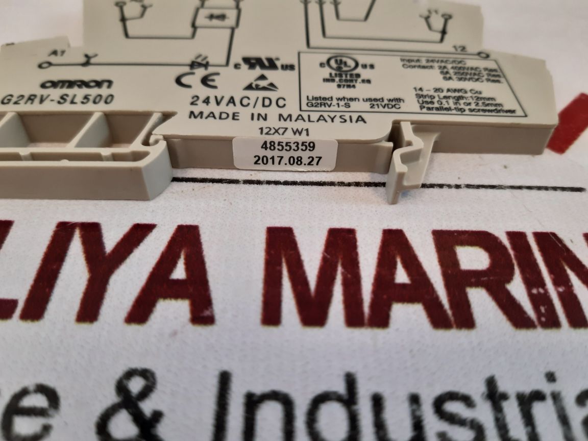Lot of 6X Omron G2RV-SL500 Relay 24VAC/DC