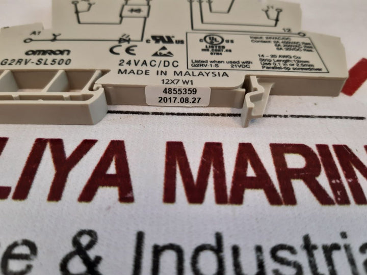Lot of 6X Omron G2RV-SL500 Relay 24VAC/DC