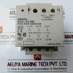 Omron G3J-211Bl Solid State Contactor 12-24 Vdc, 100-240 Vac 50/60 Hz