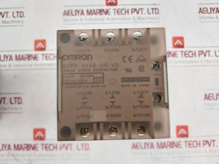 OMRON G3PB-515B-3N-VD Solid State Contactor AC200-480V Input DC12-24V
