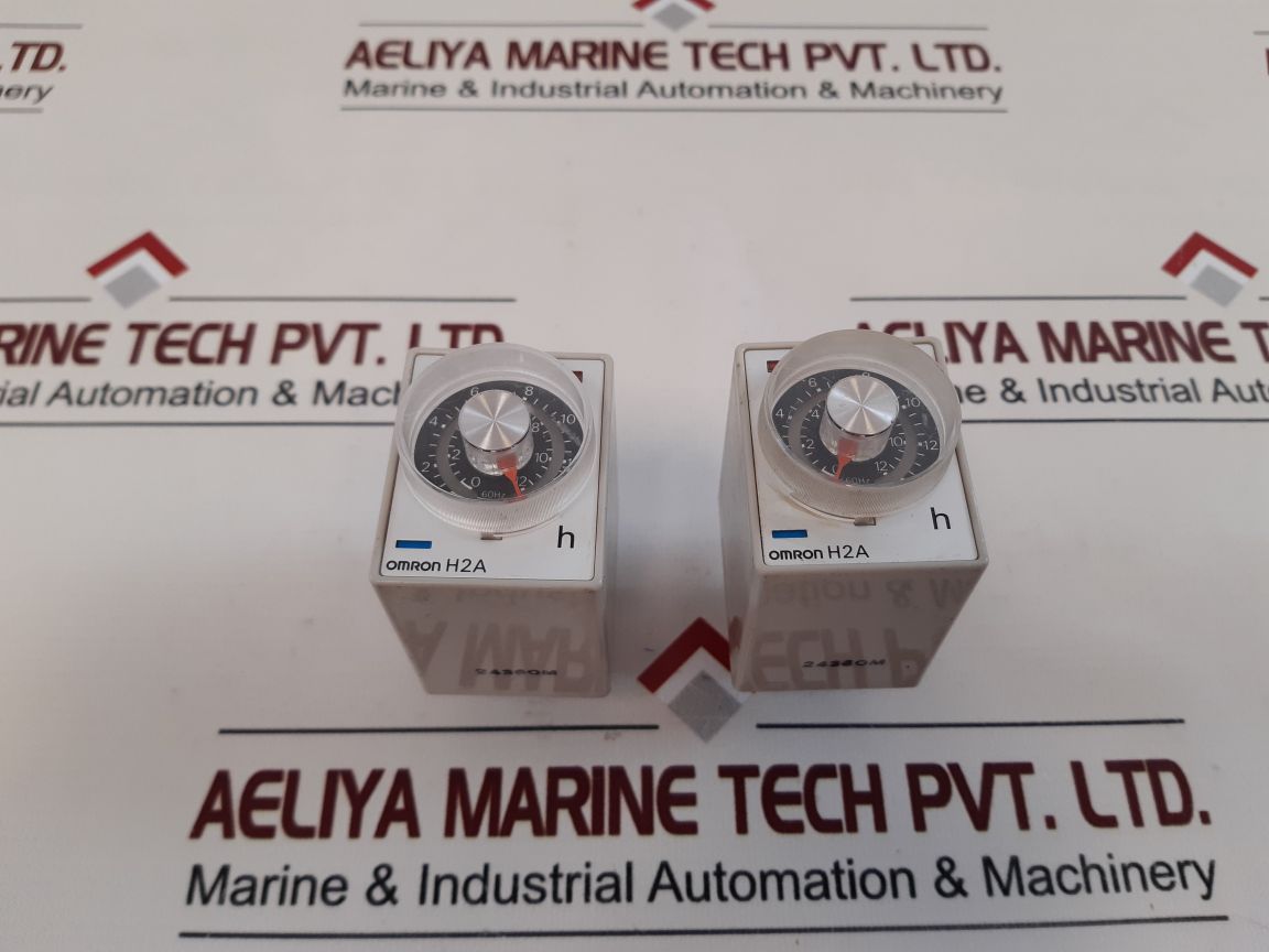 Lot of 2X Omron h2a timer 110 vac