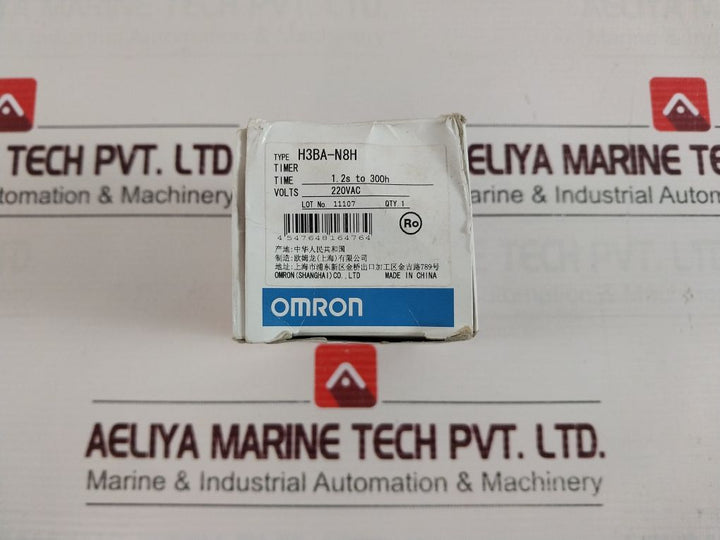 Omron H3Ba-n8H Solid-state Timer 1.2S To 300H 220Vac 50/60Hz